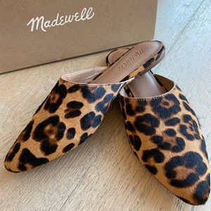 Madewell Remi Mule in Leopard Calf Hair